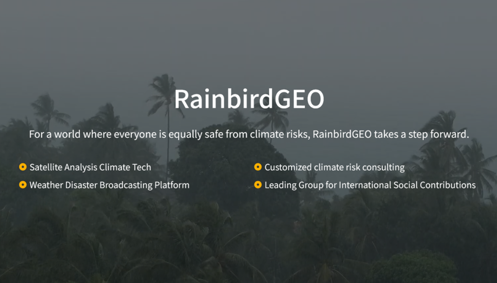 For a world where everyone is equally safe from climate risks, RainbirdGEO takes a step forward.