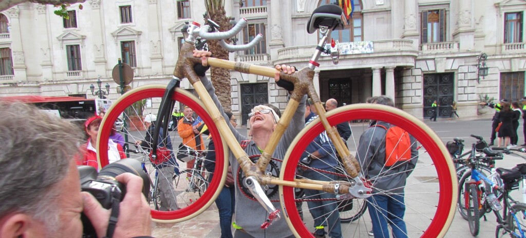 Bicycles made of bamboo